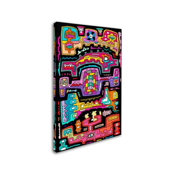 Miguel Balbas 'Circuits VII BBG' Canvas Art,22x32